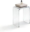 Clear Acrylic Bathroom Shower Bench Stool