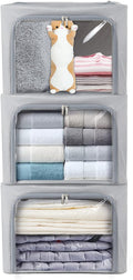 Metal Framed Clear Window Clothes Storage Bins
