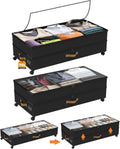 Wheeled Clear Lid Under Bed Storage Containers