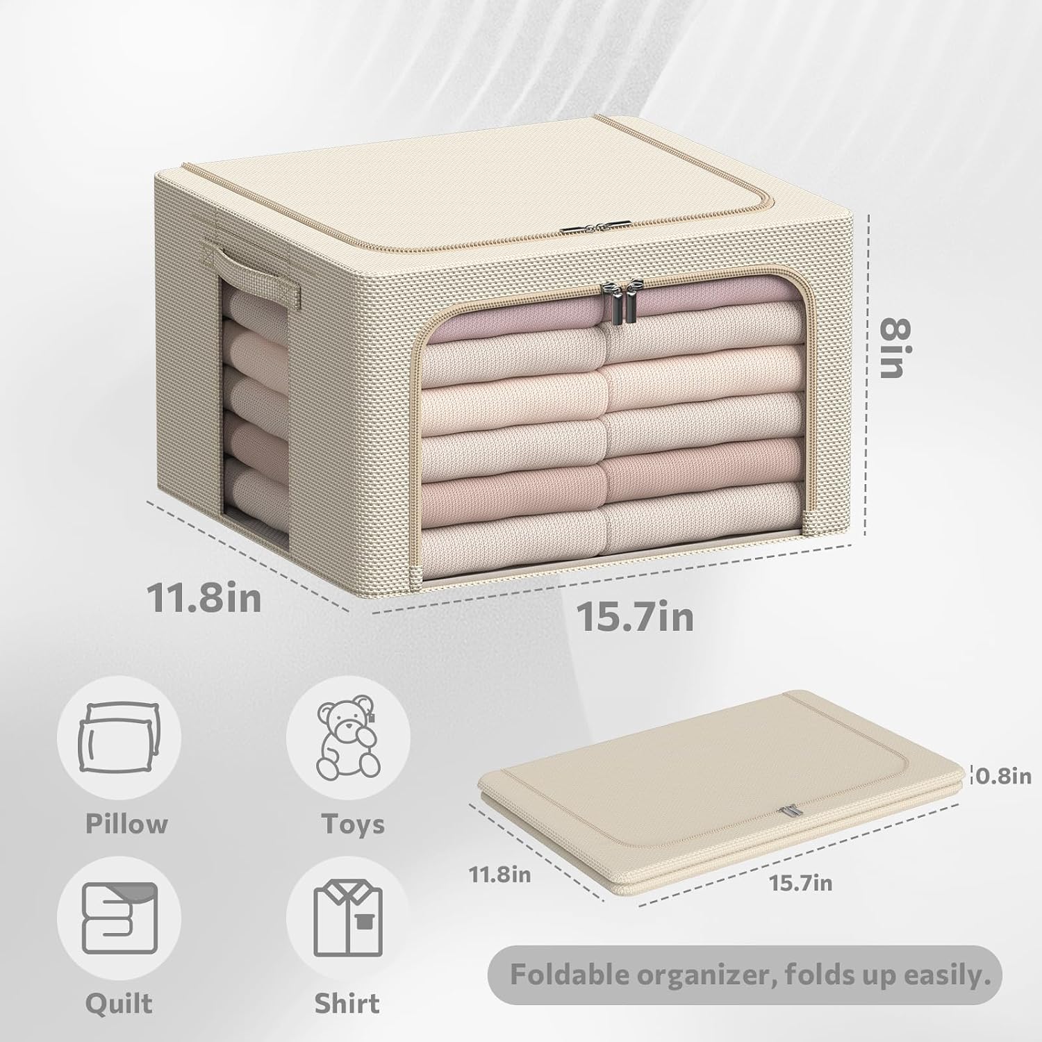 Oxford Fabric Foldable Clothes Storage Boxes