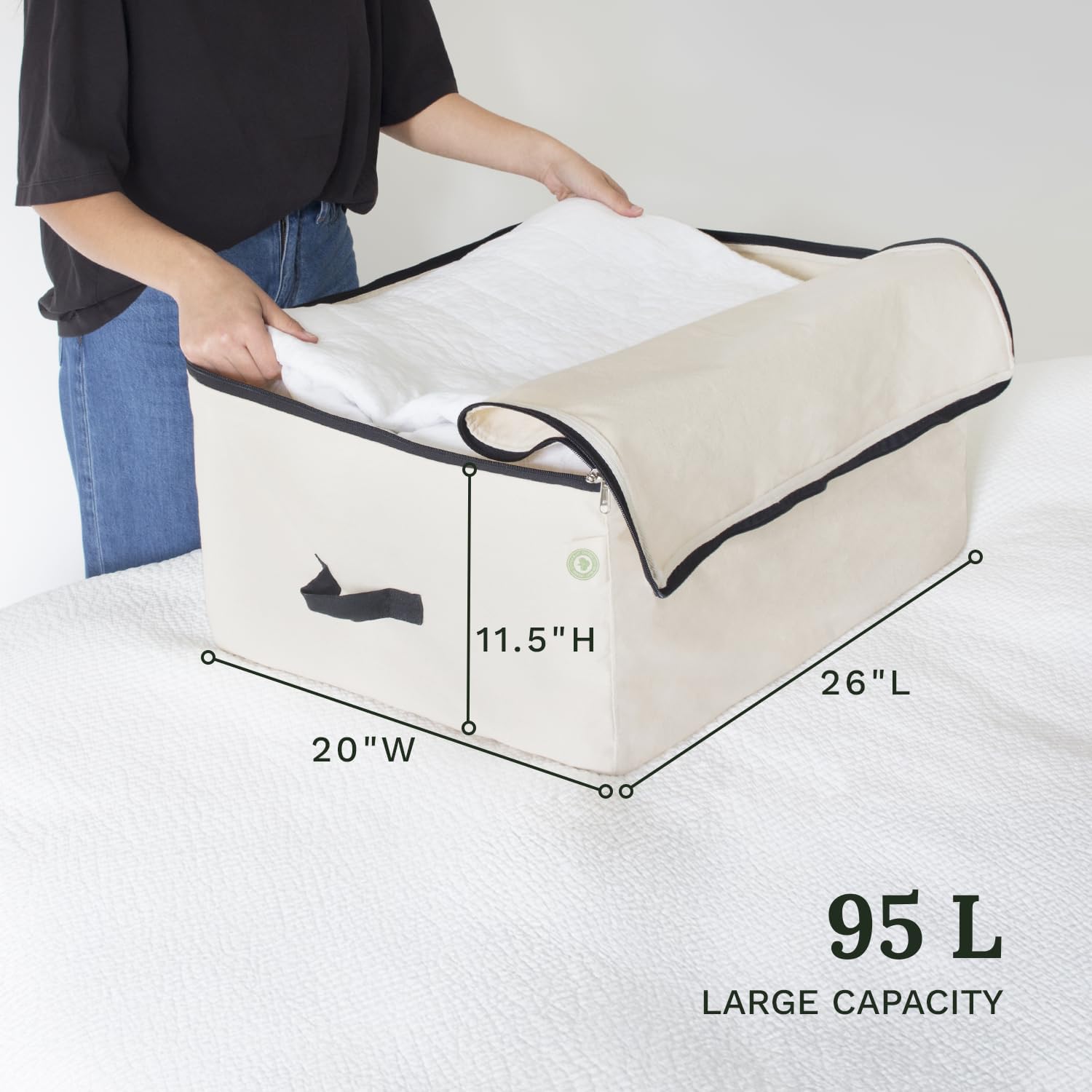 Breathable Cotton Canvas Clothes Storage Bags