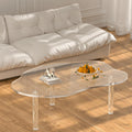 Clear Acrylic Cloud Shaped Living Coffee Table