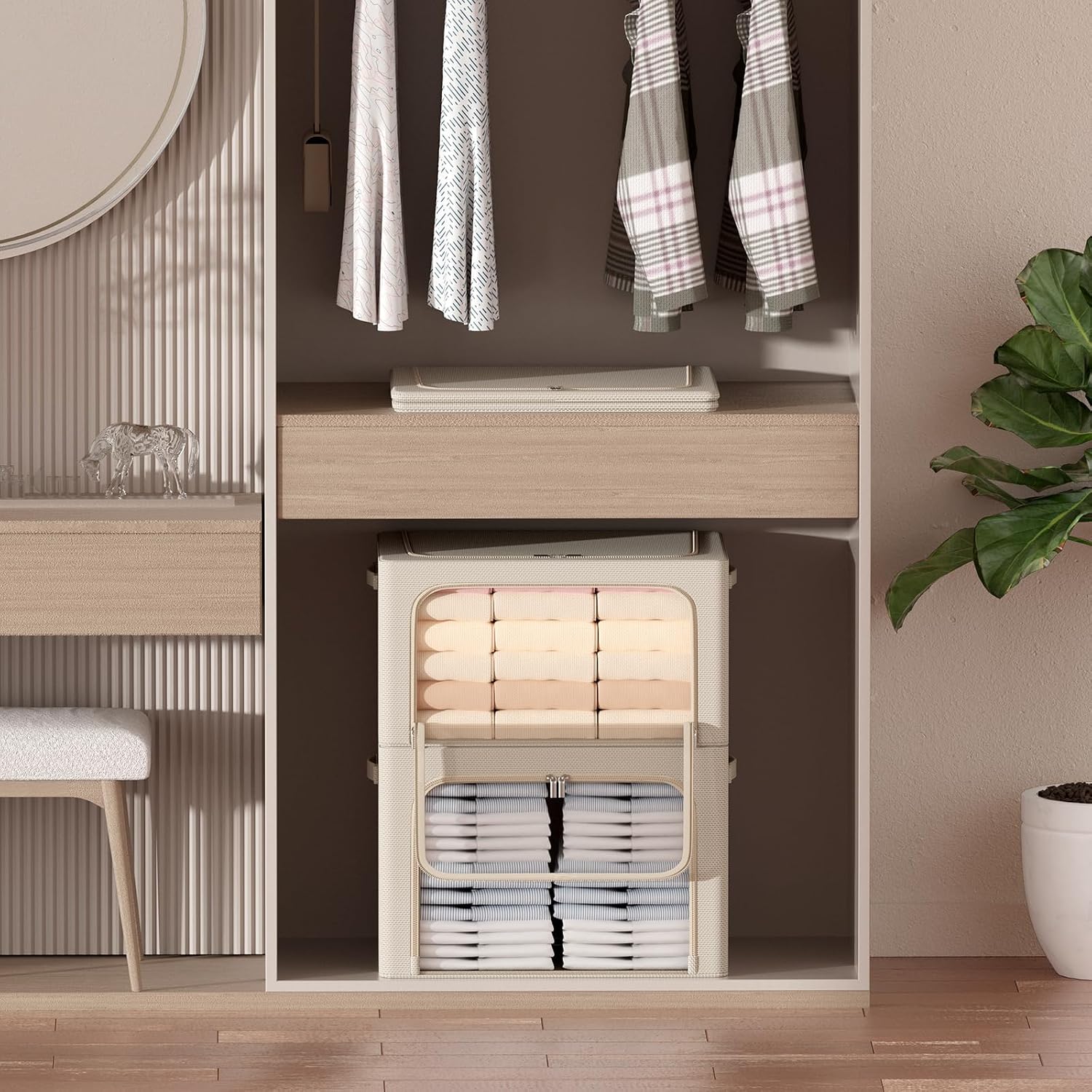 Oxford Fabric Foldable Clothes Storage Boxes
