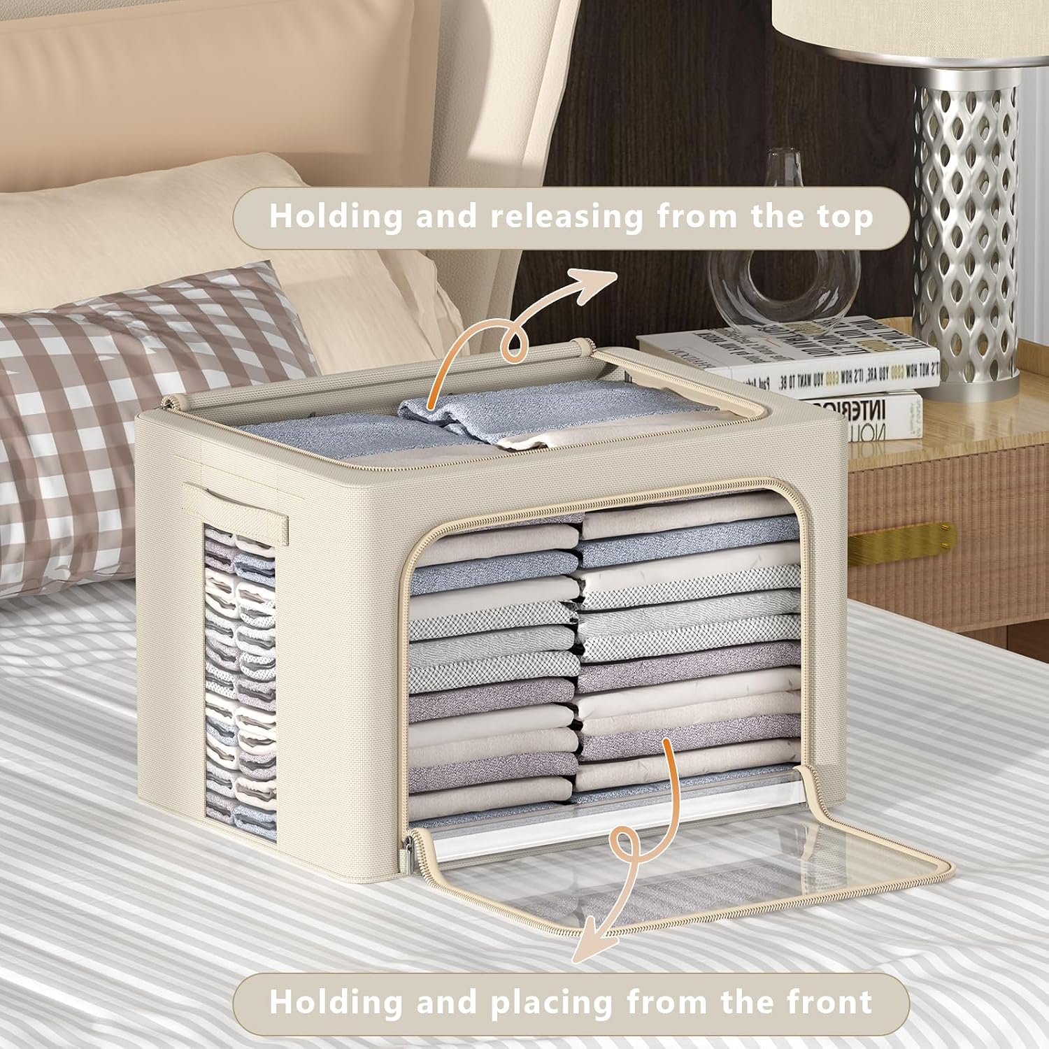 Oxford Fabric Foldable Clothes Storage Boxes